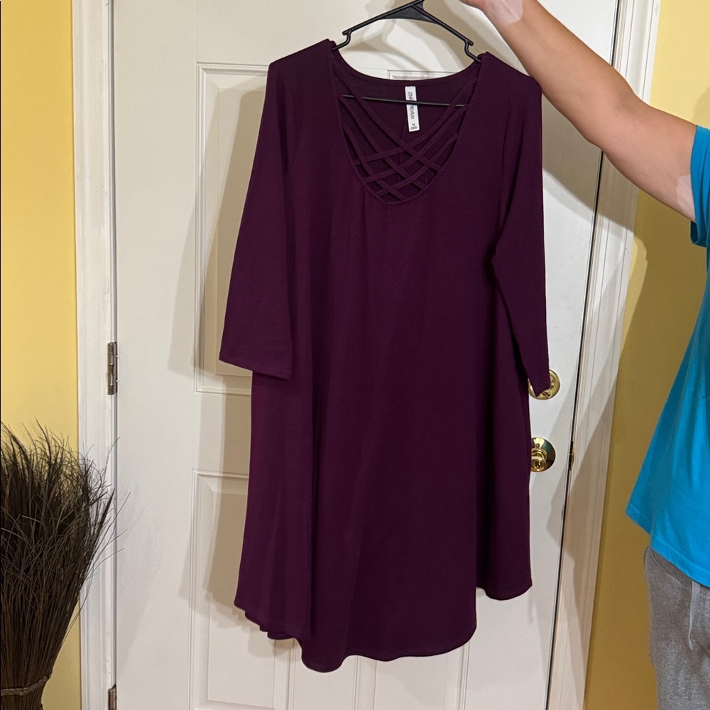 Dark purple dress